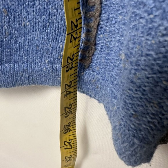 Woolrich Sweater Womens Large Blue Heather 1/4 Zip Lambs Wool Accent St… - Picture 10 of 10
